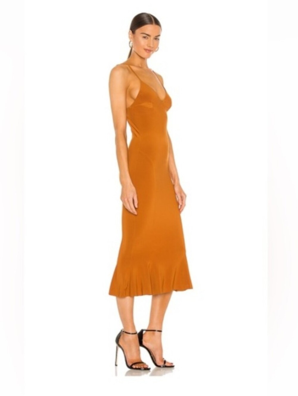 Norma Kamali X Revolve Slip Fishtail Dress Size XS